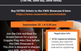 Beat the Streets Detroit & CWA Wrestling Mini Clinic